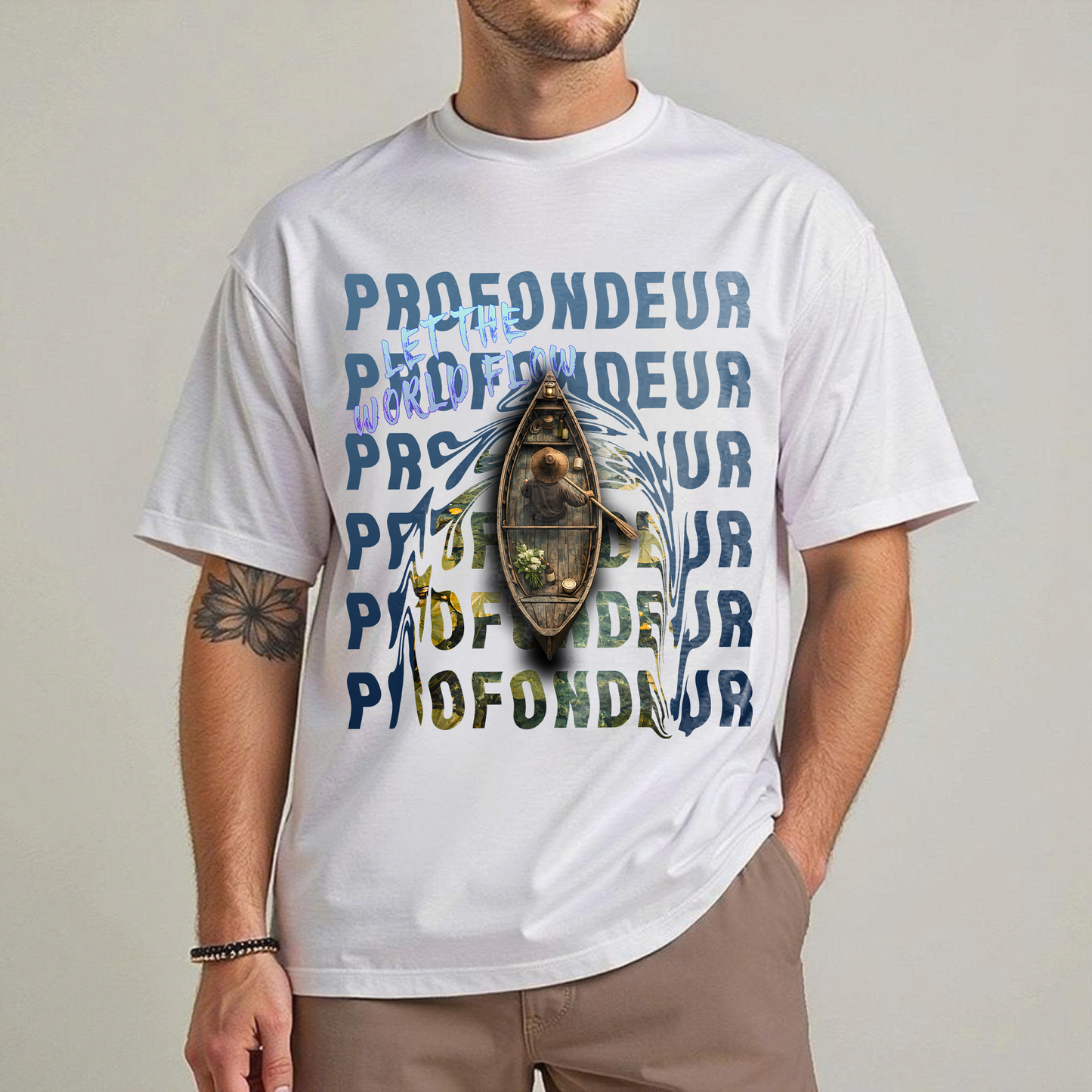 Let The World Flow Graphic T-Shirt