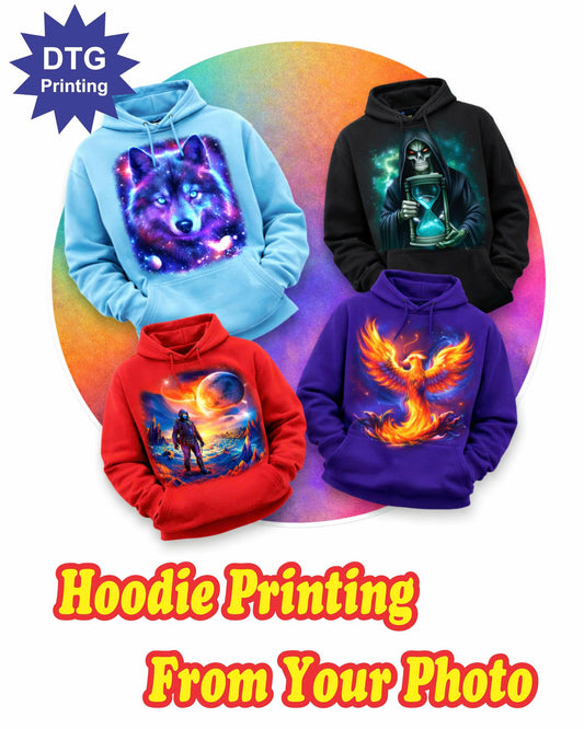 Custom Hoodie DTG , Personalized Shirt with Photo Design
