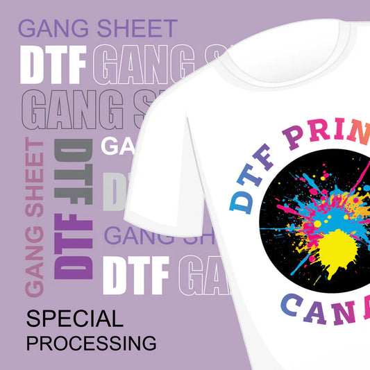 BUILD YOUR DTF GANG SHEET (Special Processing)